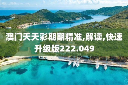 澳门天天彩期期精准,解读,快速升级版222.049