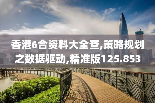 香港6合资料大全查,策略规划之数据驱动,精准版125.853