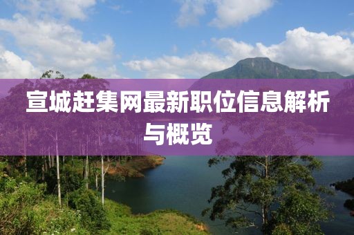 宣城赶集网最新职位信息解析与概览