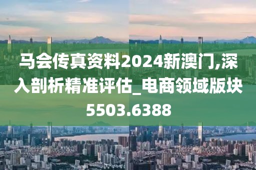 马会传真资料2024新澳门,深入剖析精准评估_电商领域版块5503.6388