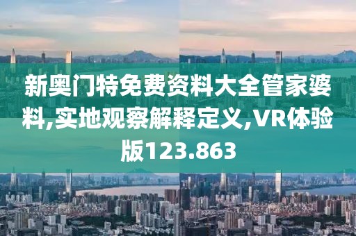 新奥门特免费资料大全管家婆料,实地观察解释定义,VR体验版123.863