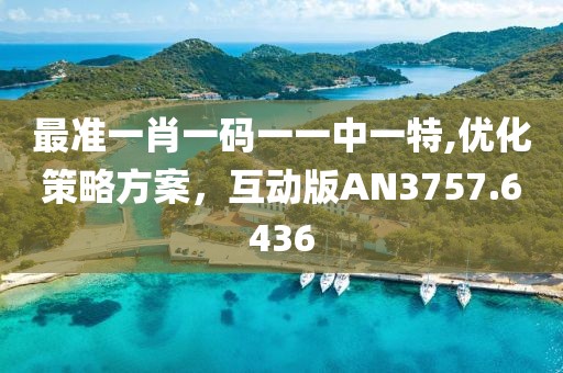最准一肖一码一一中一特,优化策略方案，互动版AN3757.6436