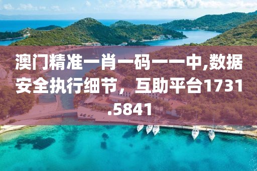 澳门精准一肖一码一一中,数据安全执行细节，互助平台1731.5841