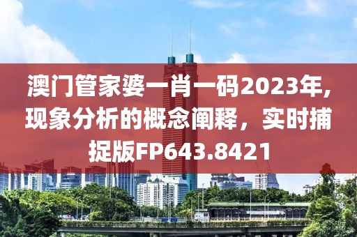澳门管家婆一肖一码2023年,现象分析的概念阐释，实时捕捉版FP643.8421