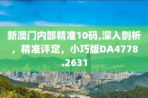 新澳门内部精准10码,深入剖析，精准评定，小巧版DA4778.2631