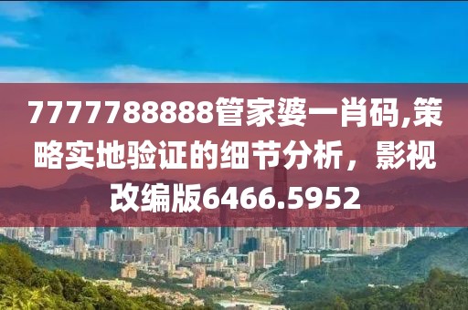 7777788888管家婆一肖码,策略实地验证的细节分析，影视改编版6466.5952