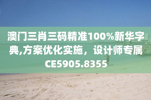 澳门三肖三码精准100%新华字典,方案优化实施，设计师专属CE5905.8355
