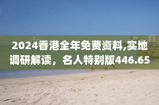 2024香港全年免费资料,实地调研解读，名人特别版446.65
