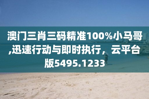 澳门三肖三码精准100%小马哥,迅速行动与即时执行，云平台版5495.1233