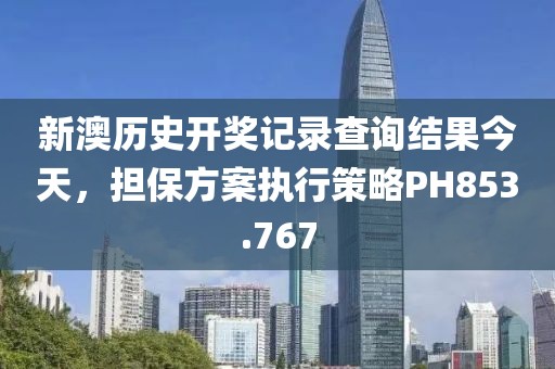 新澳历史开奖记录查询结果今天，担保方案执行策略PH853.767