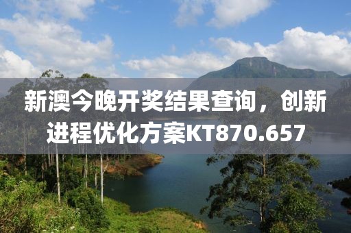 新澳今晚开奖结果查询，创新进程优化方案KT870.657