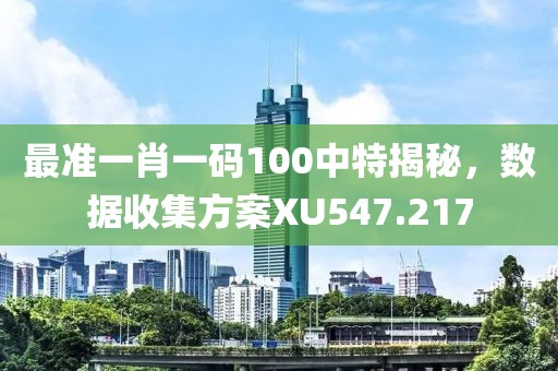 最准一肖一码100中特揭秘，数据收集方案XU547.217