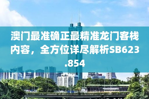 澳门最准确正最精准龙门客栈内容，全方位详尽解析SB623.854