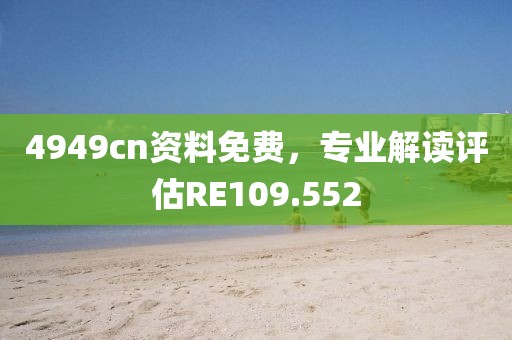 4949cn资料免费，专业解读评估RE109.552