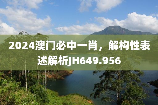 2024澳门必中一肖，解构性表述解析JH649.956