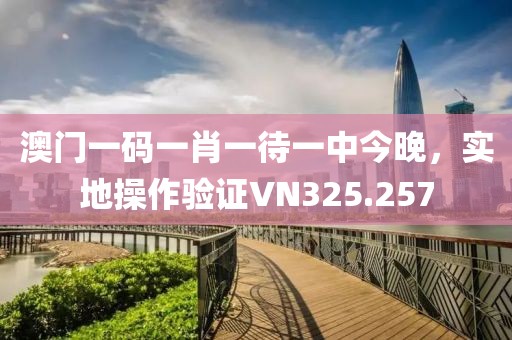 澳门一码一肖一待一中今晚，实地操作验证VN325.257