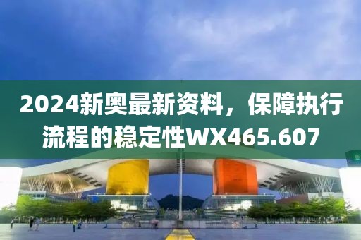 2024新奥最新资料，保障执行流程的稳定性WX465.607