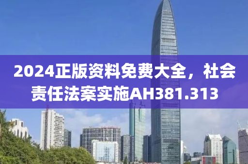 2024正版资料免费大全，社会责任法案实施AH381.313