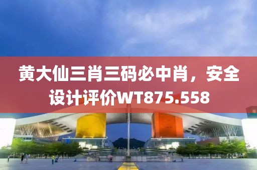 黄大仙三肖三码必中肖，安全设计评价WT875.558