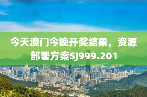 今天澳门今晚开奖结果，资源部署方案SJ999.201