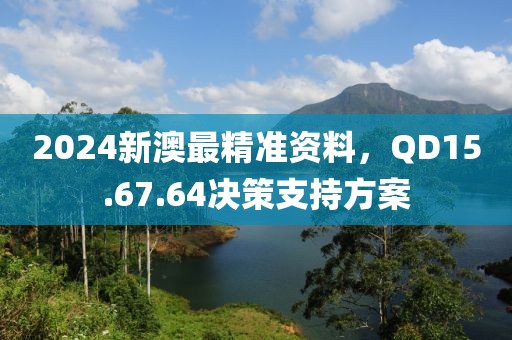 2024新澳最精准资料，QD15.67.64决策支持方案