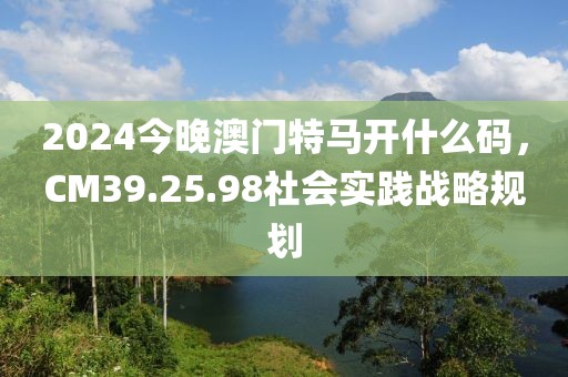 2024今晚澳门特马开什么码，CM39.25.98社会实践战略规划