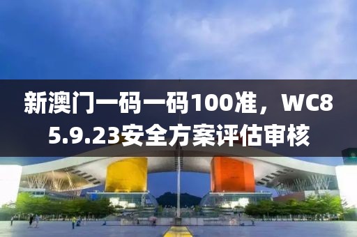 新澳门一码一码100准，WC85.9.23安全方案评估审核