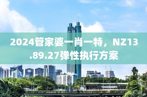 2024管家婆一肖一特，NZ13.89.27弹性执行方案