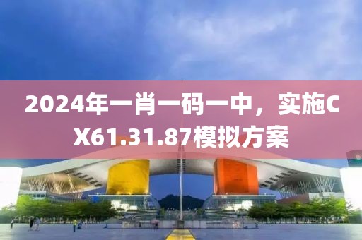 2024年一肖一码一中，实施CX61.31.87模拟方案