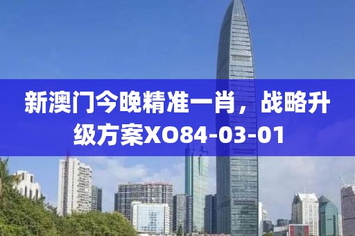 新澳门今晚精准一肖，战略升级方案XO84-03-01