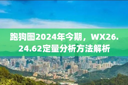 跑狗图2024年今期，WX26.24.62定量分析方法解析