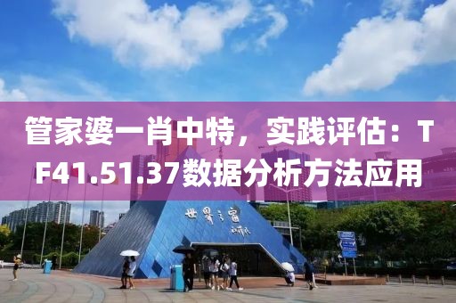 管家婆一肖中特，实践评估：TF41.51.37数据分析方法应用
