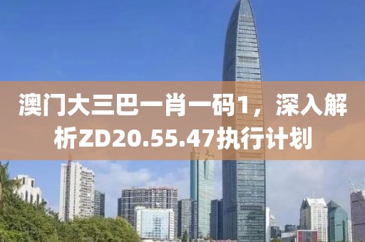 澳门大三巴一肖一码1，深入解析ZD20.55.47执行计划