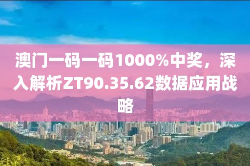 澳门一码一码1000%中奖，深入解析ZT90.35.62数据应用战略