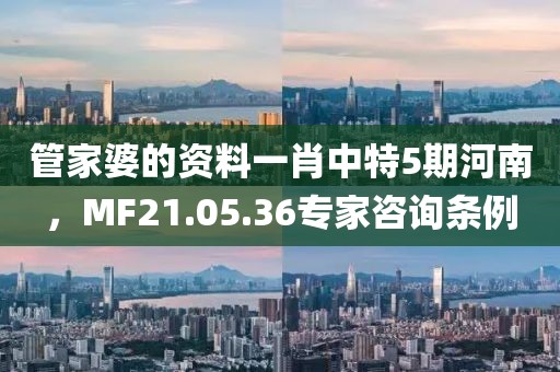 管家婆的资料一肖中特5期河南，MF21.05.36专家咨询条例