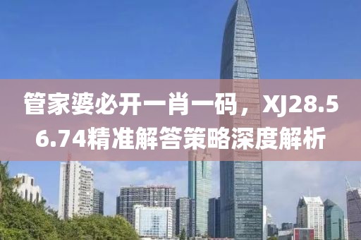 管家婆必开一肖一码，XJ28.56.74精准解答策略深度解析