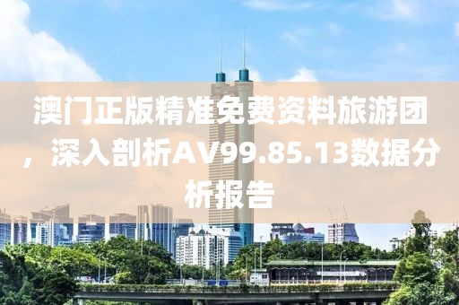 澳门正版精准免费资料旅游团，深入剖析AV99.85.13数据分析报告