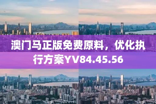 澳门马正版免费原料，优化执行方案YV84.45.56