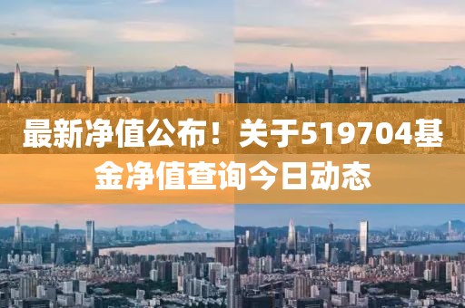 最新净值公布！关于519704基金净值查询今日动态