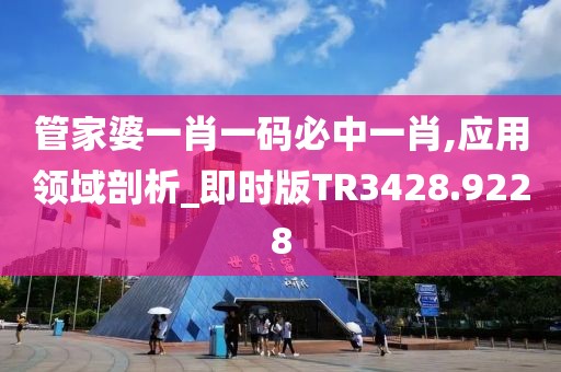 管家婆一肖一码必中一肖,应用领域剖析_即时版TR3428.9228
