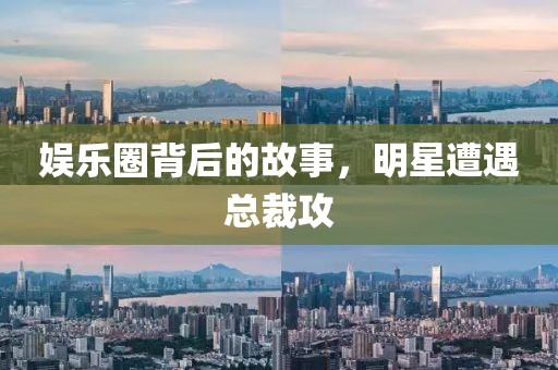 娱乐圈背后的故事，明星遭遇总裁攻