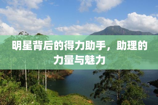 明星背后的得力助手，助理的力量与魅力