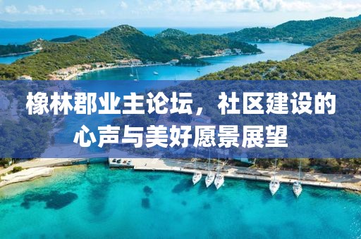 橡林郡业主论坛，社区建设的心声与美好愿景展望