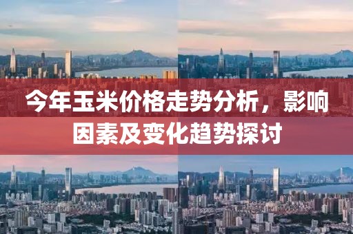 今年玉米价格走势分析，影响因素及变化趋势探讨
