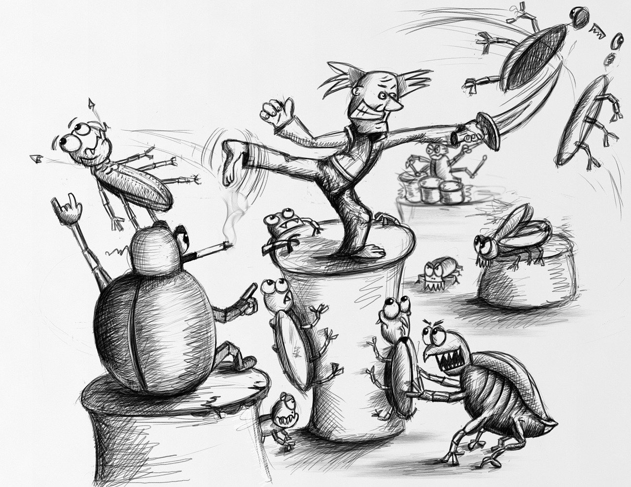 动漫素描图，艺术与技术的完美融合创作